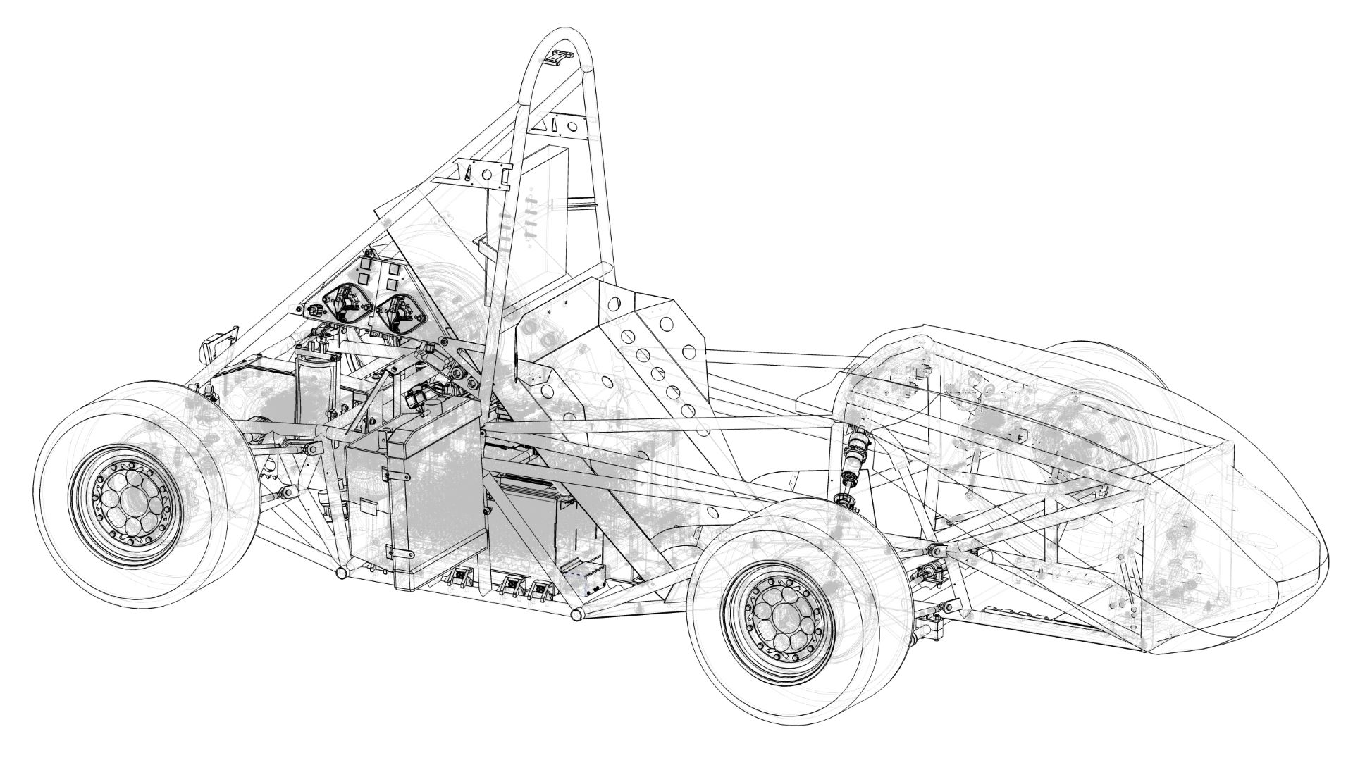 Olin Electric Motorsports MK6 Car Drawing