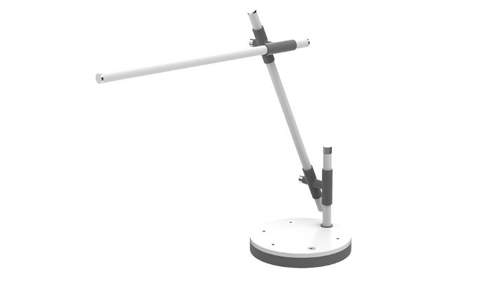 White and grey LED desk lamp