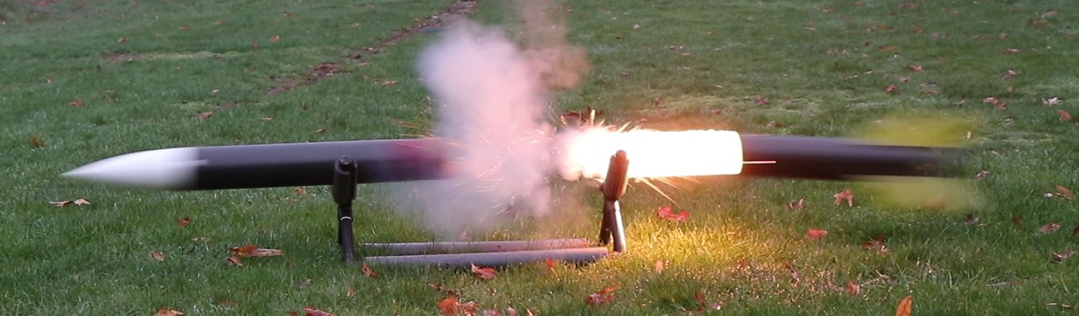 Model rocket separation test