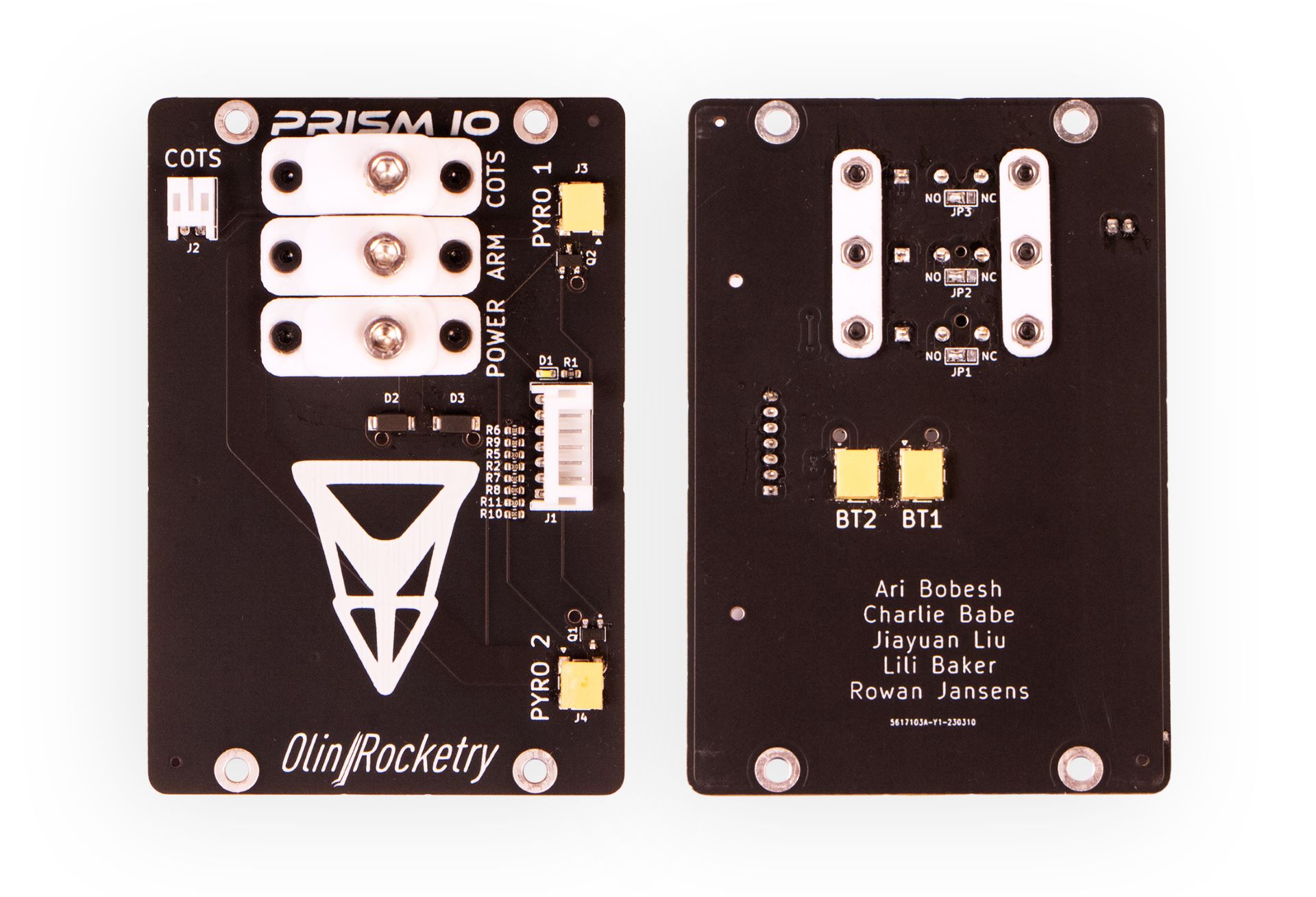 PRISM IO PCB front and back