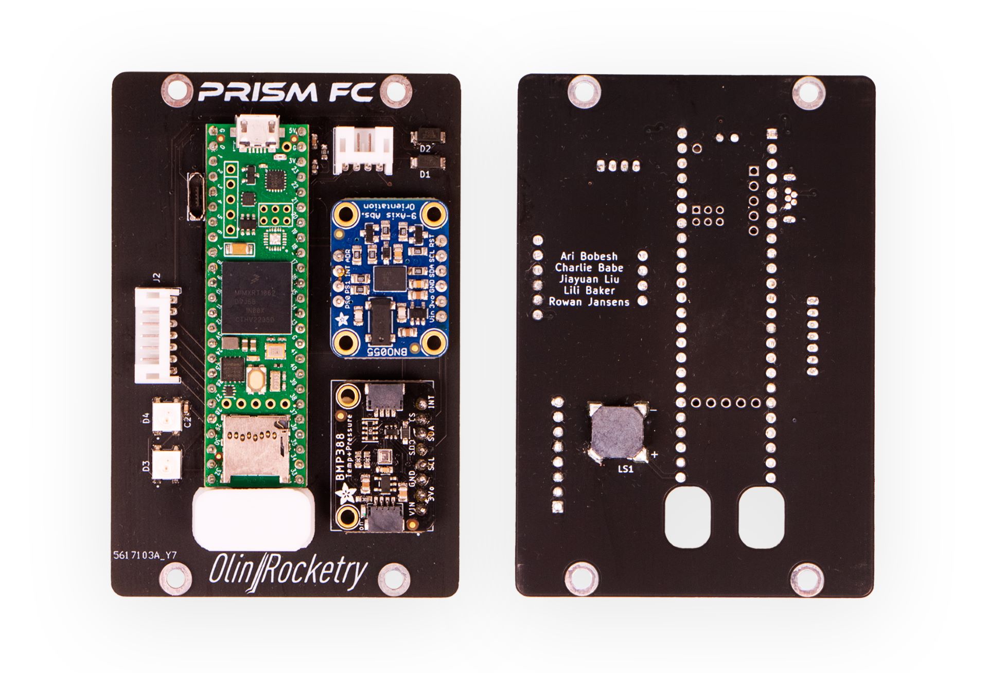 PRISM FC PCB front and back