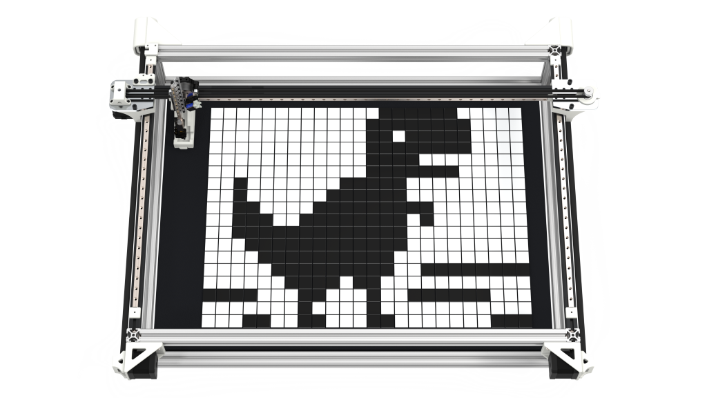 CNC Pick and Place Machine for colored tiles